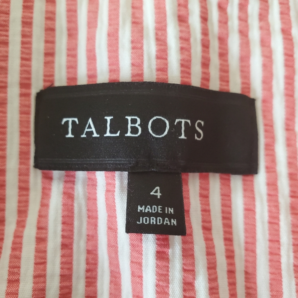 Talbots Blazer Double Button Front Jacket Coral W… - image 3